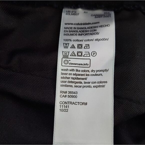 NWT Calvin Klein Shorts Multiple Pockets  BLACK SHORTS Size 2XL - Picture 9 of 9